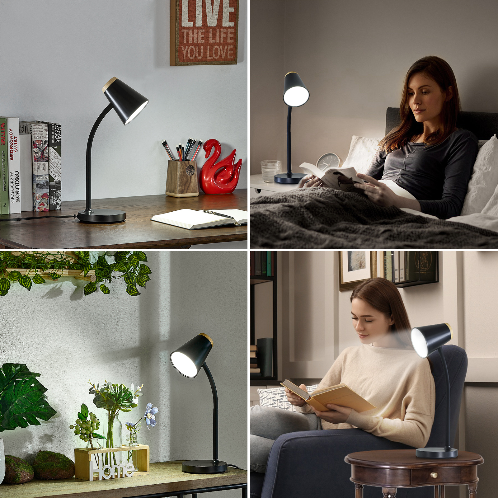 Natyswan Touch Control LED Desk Lamp With Gooseneck photo 4