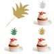 thumbnail image 3 of 12 piezas de purpurina de Cupcake Pick Cake Topper decoración de de cumpleaños Oro, 3 of 9