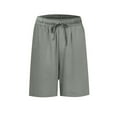 thumbnail image 6 of POROPL Womens Summer Shorts Elastic Waist Shorts with Pockets, 6 of 6