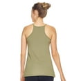 thumbnail image 3 of Expert Brand Women's Airstretch Lite Racerback Tank Top, Olive, Small, 3 of 5