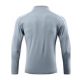 thumbnail image 6 of ZQUUVOU Men's Shirts Long Sleeve Solid Color Sports Hoodless Casual Outwear Zipper Jackets (Light Blue,M), 6 of 6
