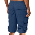 thumbnail image 3 of Erwazi Men's Cargo Shorts Elastic Waistband Relaxed Fit Summer Casual Work Shorts Outdoor Multi-Pocket Shorts, 3 of 7