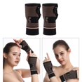 thumbnail image 2 of EXCIXING Coppers Wrist Brace for Golf Yoga Tennis Wrist Support Knitted Wrist Band, 2 of 13