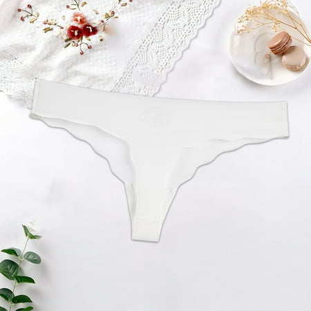 

MRULIC panties for women Women High Waisted Sexy Patchwork Panties Women Lingerie Comfort Low Waist Lace Thong White + S