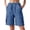 07# Blue, variant on Women Cargo Shorts Casual Drawstring Loose Fit Lightweight Shorts Trendy Summer Going Out Walking Short 07# Khaki M