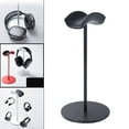 thumbnail image 3 of Soporte para auriculares portátil de aleación de aluminio, soporte estable para auriculares. negro, 3 of 9