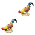 thumbnail image 4 of kurtrusly Resin Statue Chicken Statue Decorative Patio Lawn Backyard for Pecking S 2Set, 4 of 6