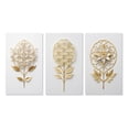 thumbnail image 2 of Designart "Golden Elegance Flower of Life II" Abstract Botanicals Wall Art Set Of 3 - Modern Gold Gallery Set For Office Decor, 2 of 6