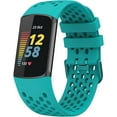 thumbnail image 1 of MYKOMI Sport Bands Compatible with Fitbit Charge 5, Adjustable Breathable Soft Silicone Sport Replacement Watch Band Straps Wristbands Bracelet for Charge 5 Activity Tracker Women Men, 1 of 7