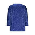 thumbnail image 5 of BSDJILFG Sequin Tops for Women Evening Party Outfit Dressy Glitter Sparkly Beaded Tunic Blouse for Wedding Guest, 5 of 6