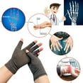 thumbnail image 3 of Adjustable and breathable 'fingerless, finger support, glove' compression gloves L, 3 of 8