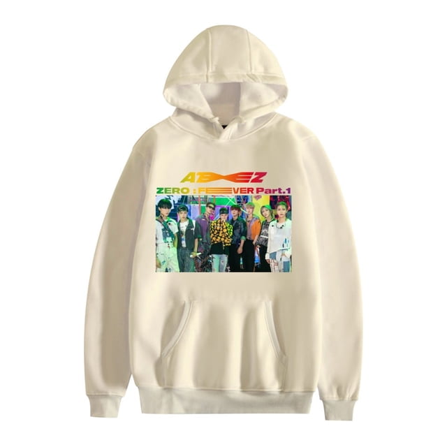 ATEEZ Mode Graphique Chandails à Capuchon Chemises à Manches Longues pour Unisexes Pulls Vintage
