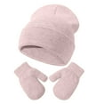thumbnail image 4 of yocbz Boys Winter Hat Earflap Knitted Beanie for Kids Baby Winter Hat Gloves Set Toddler Hat Girls Boys Children Knitted Warm Hat Gloves Set Pink,2-8 Years, 4 of 6