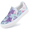 thumbnail image 5 of Slip-on Sneakers for Women Blue ​Canvas Flat Shoes Casual Shoes Size 7, 5 of 9