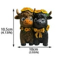 thumbnail image 3 of Highland Cow Statue with Sunflowers - Charming Resin Scottish Cow & Calf Figurine for Kitchen, Office & Garden Decor - Summer Home Accent & Gift Idea, 3 of 8