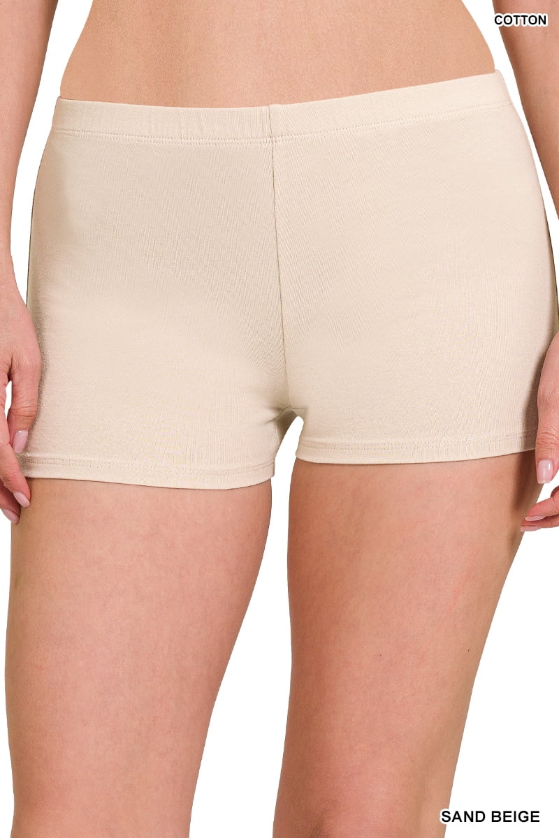 Zenana Women's Seamless Cotton Underwear Full Coverage Boyshorts Boxer