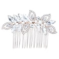 thumbnail image 1 of Aleación Perla Pelo Peine Joyas Boda Cristales de diamantes de imitación Insertar Peine Decoración para el cabello para Mujeres nupciales, 1 of 5