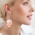 thumbnail image 6 of SUSHANG Doll Head Earrings Creative Handmade Funny and Cute Doll Head Earrings and Exaggerated Hip Hop and Dancing Earrings, 6 of 9