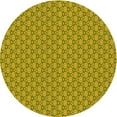 thumbnail image 1 of Ahgly Company Machine Washable Indoor Round Transitional Dark Yellow Green Area Rugs, 6' Round, 1 of 7