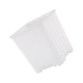 thumbnail image 2 of Ruiboury Flowerpot Nursery Pot Plant Pots Planter Plastic Space Saving Square Shatterproof Stackable Garden Office Window Accessory Transparent S, 2 of 6