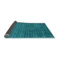 thumbnail image 2 of Ahgly Company Indoor Square Oriental Light Blue Industrial Area Rugs, 7' Square, 2 of 4