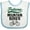 White and Blue, variant on Inktastic Biking Future Mountain Biker Boys or Girls Baby Bib