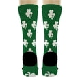 thumbnail image 5 of ThisWear St Patricks Day Accessories   Shamrocks Socks   Socks 1-Pair Novelty Crew Socks, 5 of 5