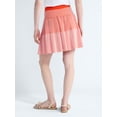 thumbnail image 3 of Free Assembly Women's and Women's Plus Ribbed Stitch Tiered Mini Skirt. Sizes XS-4X, 3 of 5