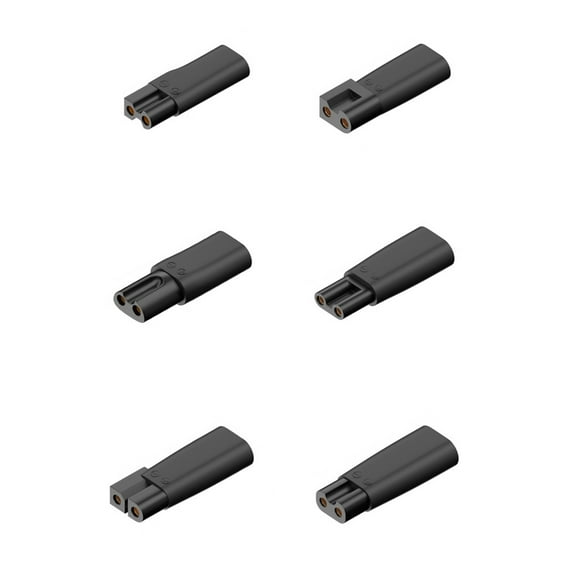 6pcs Type-C Charger Adapter Shaving Power Adapter for Electric Hair Clipper Beard trimmers,Shavers,Beauty Instruments