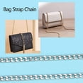 thumbnail image 6 of 1box 47inch DIY Iron Flat Chain Strap Handbag Chains Accessories Purse Straps Shoulder Cross Body Replacement Straps-with 2pcs Metal Buckles Platinum, 6 of 7