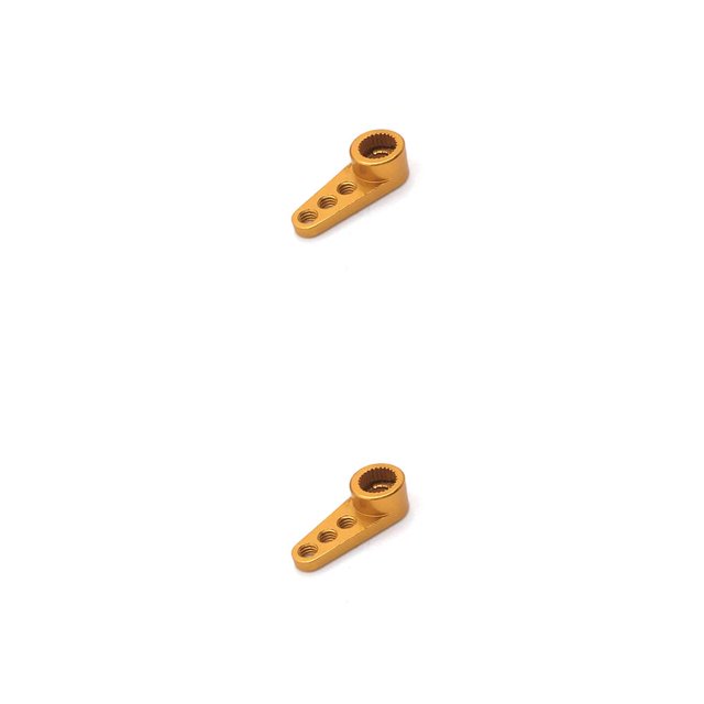 Vogacara 1/28 coche de control remoto 28T brazo servo actualización dirección engranaje brazos oro Oro 2piezas Vogacara CBP213521