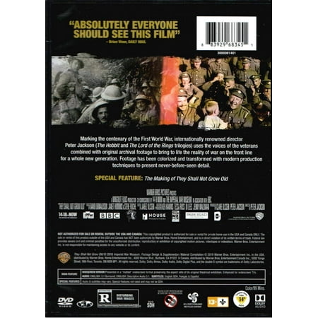They Shall Not Grow Old Dvd Walmart Canada They Shall Not Grow Old Dvd Walmart Canada