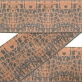 thumbnail image 1 of IBA Indianbeautifulart Orange Brush Stroke Abstract Printed Ribbon&nbsp;Trim&nbsp;By 9 Yard Dupion Fabric Laces For Crafts Sewing Accessories 4 Inches, 1 of 1