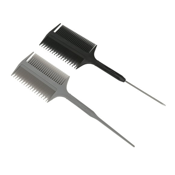 Highlighter Comb, Hair Highlighter Comb Even Application Easy To Grip Double Side Stable Pointy Head for Barber for Bleaching