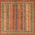 thumbnail image 1 of Ahgly Company Indoor Square Abstract Red Abstract Area Rugs, 8' Square, 1 of 6