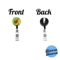 thumbnail image 3 of Snail Smiling Retractable Reel ID Badge Key Card Name Tag Holder with Clip, 3 of 7