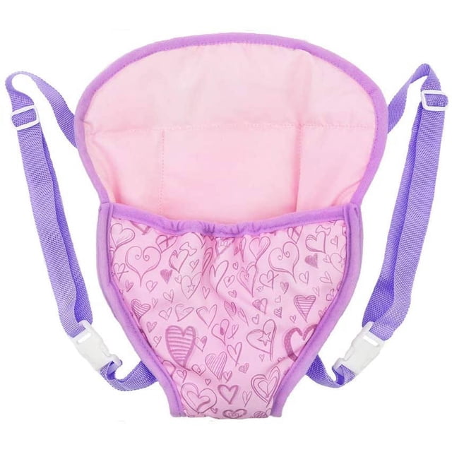 Siège d'Auto pour Poupée - Porte-Bébé Siège d'Auto Violet, Convient aux Poupées jusqu'à 18 Pouces