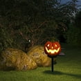thumbnail image 4 of Solar Pumpkin Lights for Halloween Decorations Outdoor, Outdoor Resin Holiday Decorations, Spooky Lane and Yard Lighting, Windproof Solar Ground Light, Easy to Install, for Halloween Nights, 4 of 6