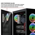 thumbnail image 2 of FSP ATX Mid Tower PC Computer Gaming Case with 2 Tempered Glass Panels with 4 Addressable RGB Fans (CMT340), 2 of 3