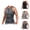 Dark Gray, variant on Sauna Waist Trainer Vest for Men Sweat Vest with Trimmer Belt Body Shaper Athletic Workout Gym Tank Top