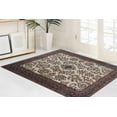 thumbnail image 2 of Brown Rugs, Floral Rugs, Floral Pattern Rugs, Antique Decor Rug, Turkish Rug, Gift For Her, Bathroom Rug, Wedding Rug, Entryway Rug, 2.6'x6.5' - 80x200 cm, 2 of 8