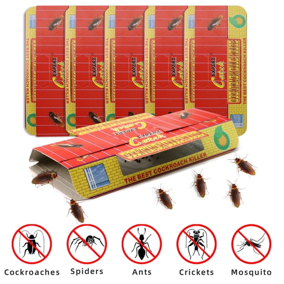 Elegant Choise Max 30 X Pest Roach Glue Trap Cockroach Killer Bait Catchers Indoor Office Motel