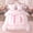 Pink D, variant on Erosebridal Girls Initial Letter Z Bedding Comforter Set, Pink Bowknot Flower Full Bedding Set, 7pcs