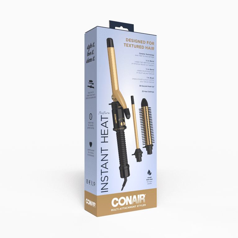 Conair Instant Heat Multi-Attachment Styler, 3 Barrels for  display picture 1