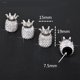 thumbnail image 2 of 4 tapas de válvula de neumático con brillantes, tapas de rueda con corona de diamantes, tapas de válvula de aire de vástago de neumático de coche de ABS de arcilla de diamantes de imitación, cubierta, 2 of 5