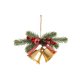 thumbnail image 1 of Decoración de la Campana Del Árbol de Navidad, Arco de Terciopelo Rojo, Campana de Hierro Forjado, Decoración de la Atmósfera Festiva, 1 of 6
