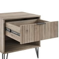 thumbnail image 5 of DUMBO 1.0 Nightstand from Engineered Wood in Rustic Gray - Set of 2, 5 of 11