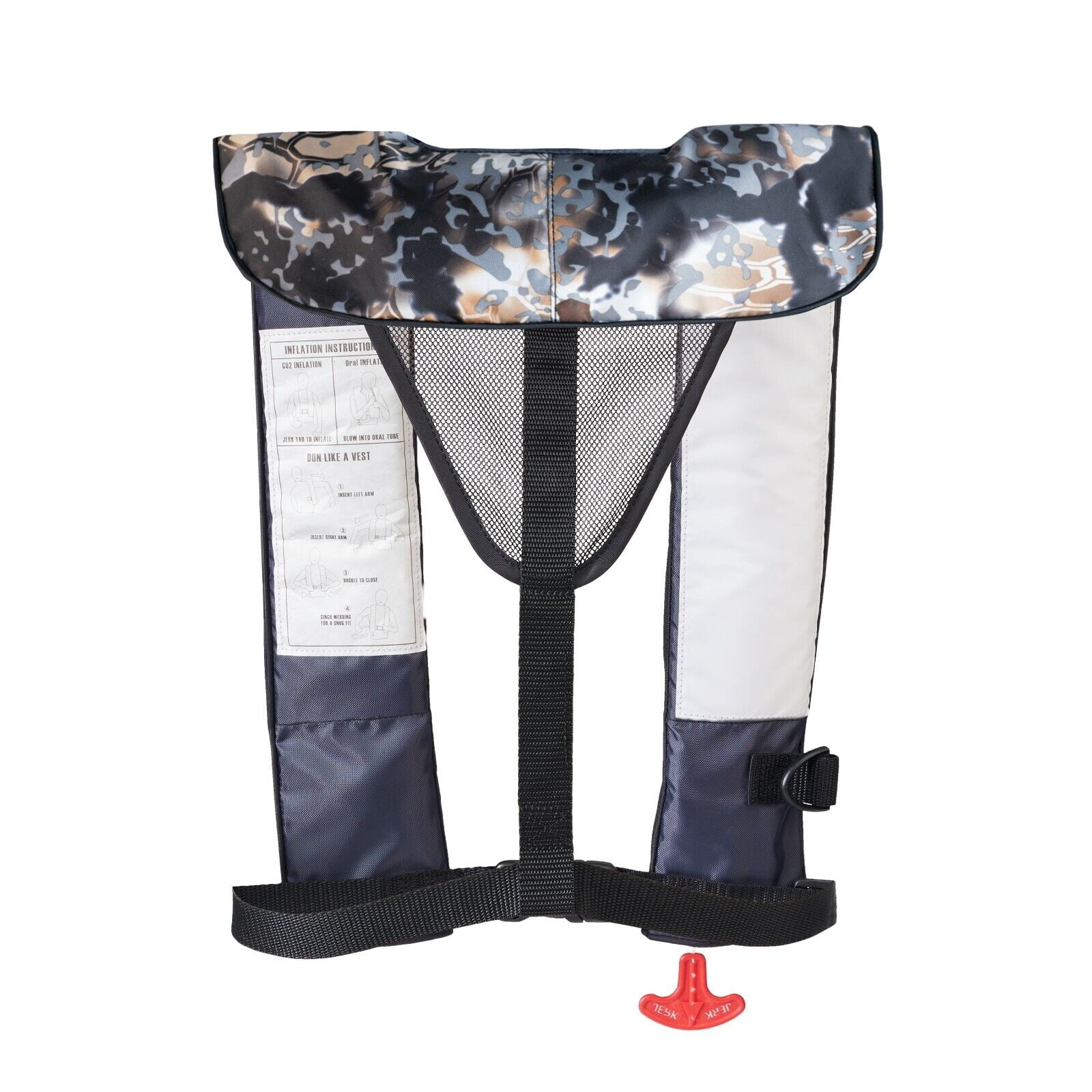 Bluestorm Cirrus 26 Inflatable Life Jacket USCG Type IV PFD, KRYPTEK Skyfall