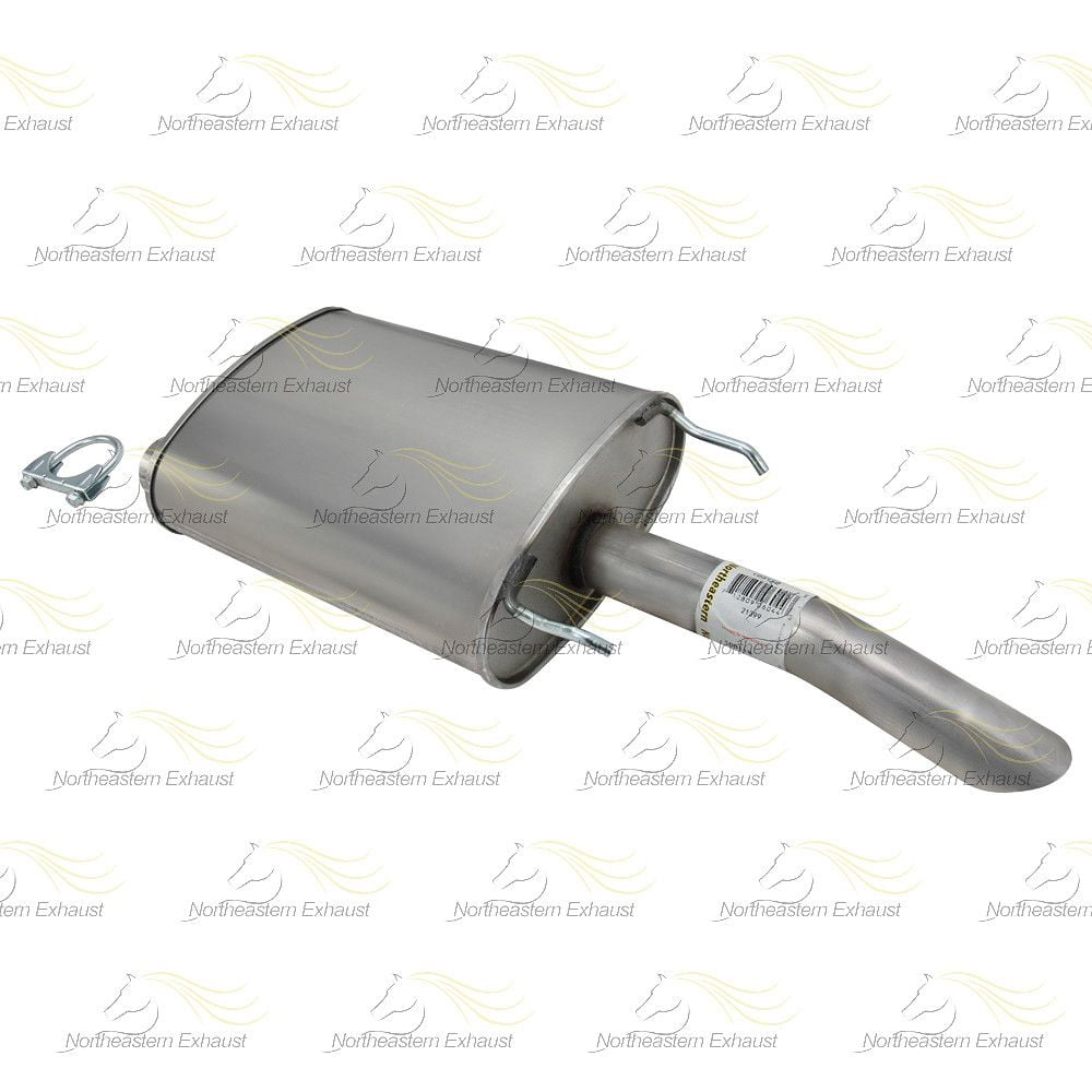 Northeastern Exhaust Intermediate Pipe and Muffler Fits 2003-2005 Chevrolet Impala 3.4L & 3.8L - Direct Fit | Stainless Steel System Kit