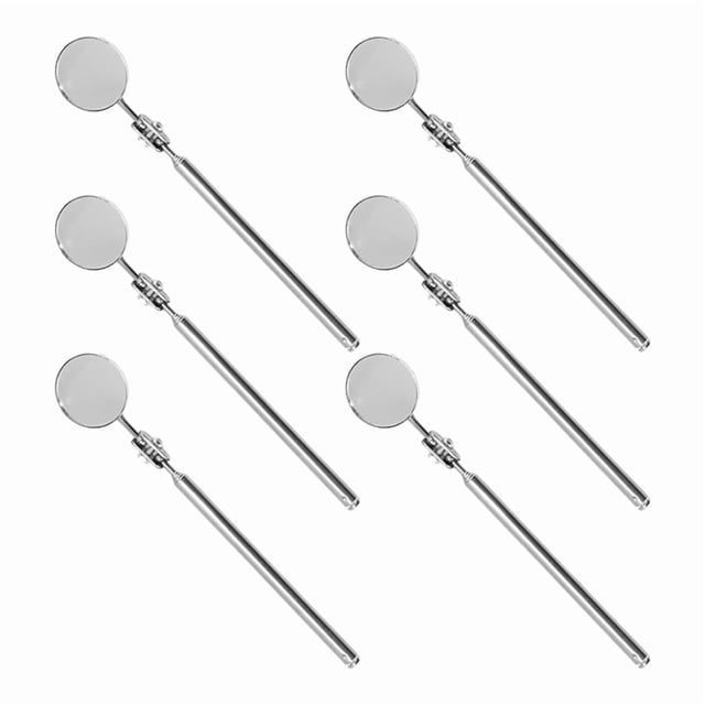 6X Universal Automotive Maintenance Inspection Mirror Folding Telescopic Reflector WeldingInspection Mirror 50Mm